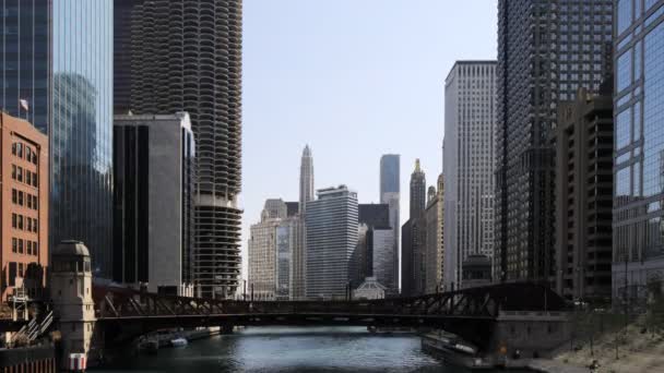 4 k Ultrahd Timelapse z Riverwalk w Chicago, Illinois — Wideo stockowe