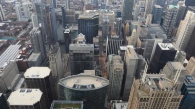 4 k Ultrahd Timelapse hava gece manzara Chicago