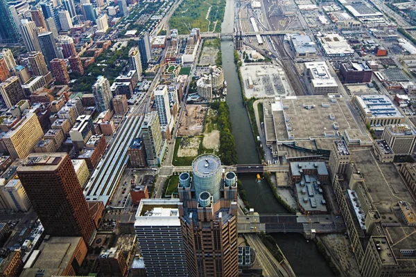 Vista aérea de Chicago, Illinois — Foto de Stock