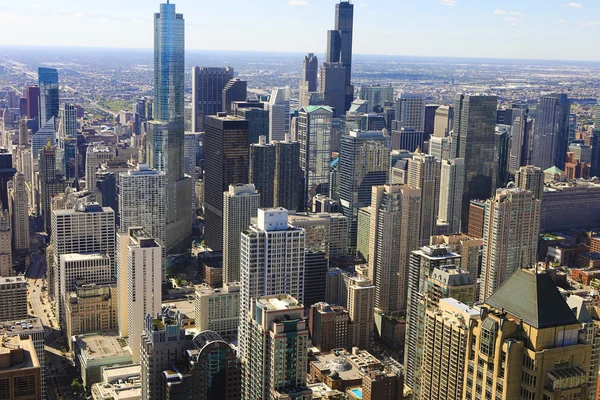 Vista aérea del centro de Chicago — Foto de Stock