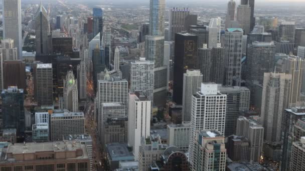 4 k Ultrahd antenowe timelapse centrum miasta Chicago — Wideo stockowe