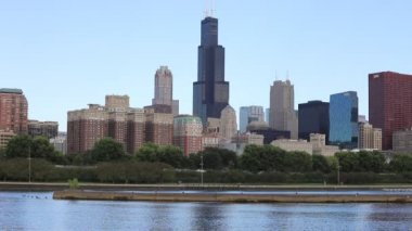 Chicago manzarası görünümünü