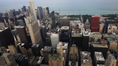 chicago Skyline havadan görünümü