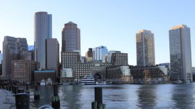 Boston şehir merkezinin 4 k Ultrahd sıkı timelapse