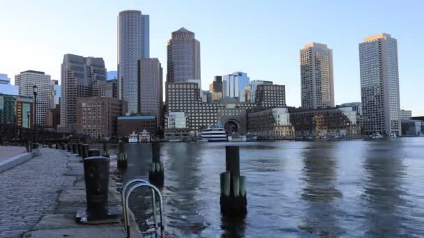 4k Ultrahd Timelapse centrum miasta Boston — Wideo stockowe