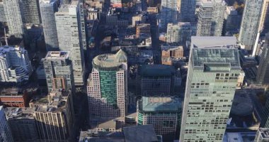 Toronto caddeleri üzerinde 4 k Ultrahd havadan görünümü