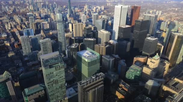 4K UltraHD Aerial Timelapse над центром Торонто — стоковое видео