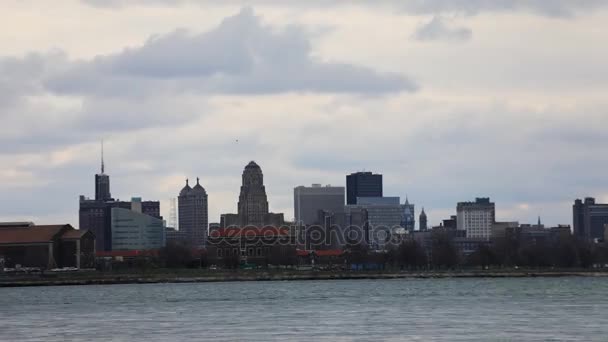 4K UltraHD Timelapse of the Buffalo, horizonte de Nova York — Vídeo de Stock