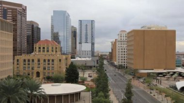 4k Ultrahd Timelapse Phoenix, Arizona şehir aşağı bakıyor