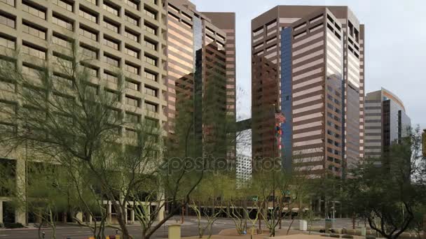 4k ultrahd Zeitraffer der Innenstadt in Phoenix, arizona — Stockvideo