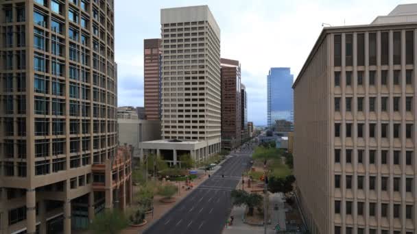 4K UltraHD Timelapse mirando hacia el centro de la ciudad de Phoenix — Vídeos de Stock