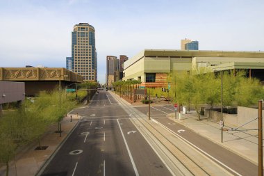 Phoenix, Arizona şehir merkezinin görünümü
