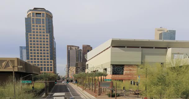 4K UltraHD Vista del centro de Phoenix, Arizona — Vídeos de Stock