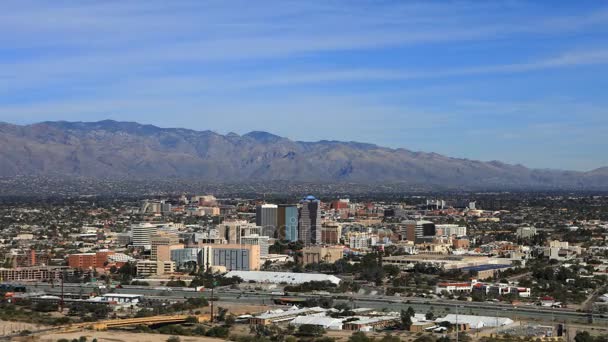 4 k Ultrahd antenowe timelapse z Tuscon w Arizonie — Wideo stockowe