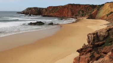 4k Ultrahd Timelapse dalgalar haddeleme ile muhteşem Beach