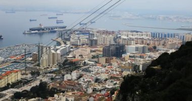 4 k Ultrahd hava manzara Gibraltar Marina