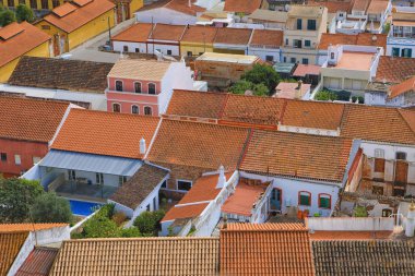 Çatı görünümü Silves, Portekiz