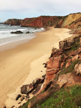 Dikey güneybatı Portekiz güzel Beach