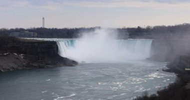 4k Ultrahd Horseshoe Falls bir sıcak bahar gününde