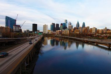 Philadelphia, Pennsylvania manzarası görünümünü