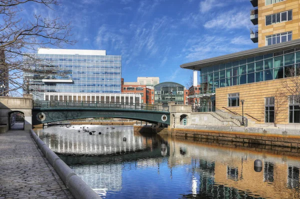 Vista de Providence, centro da cidade de Rhode Island — Fotografia de Stock