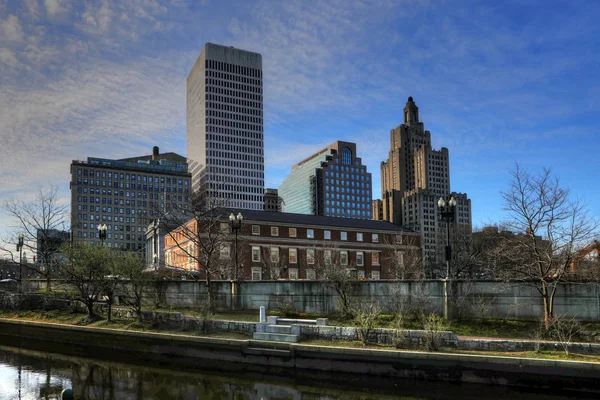 Vista do centro de Providence em Rhode Island — Fotografia de Stock