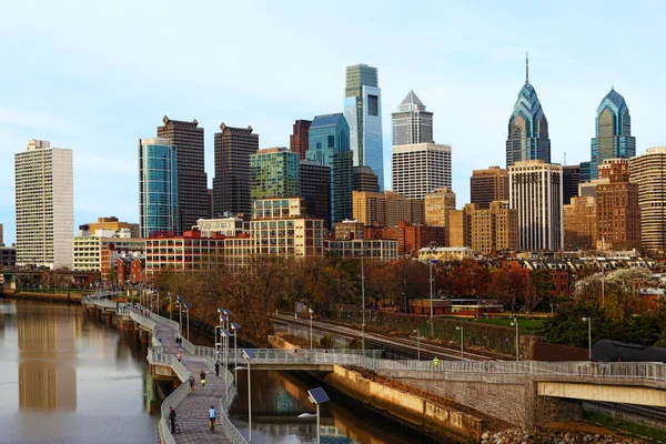 Blick auf die Skyline von Philadelphia — Stockfoto