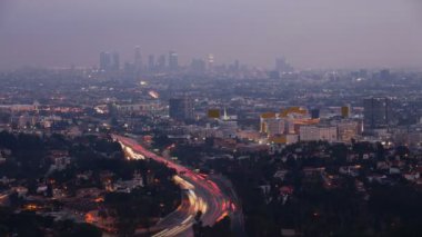 4 k Ultrahd Timelapse gece manzara, Los Angeles, Kaliforniya