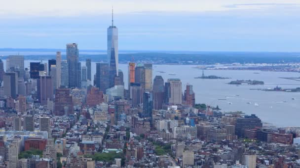 4 k Ultrahd gün gece timelapse Manhattan'ın — Stok video