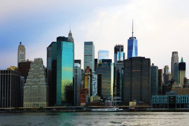 alacakaranlıkta aşağı manhattan Skyline