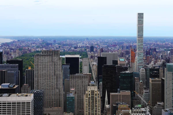 Ευρεία άποψη του Μανχάταν στη Νέα Υόρκη — Φωτογραφία Αρχείου