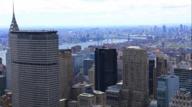 4 k Ultrahd hava timelapse New York'ta Manhattan'ın