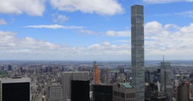 Midtown Manhattan'ın 4 k Ultrahd havadan görünümü