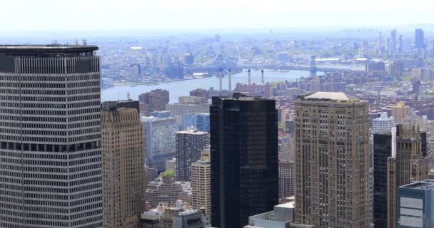 4K UltraHD Vista aérea da região do centro de Nova York — Vídeo de Stock