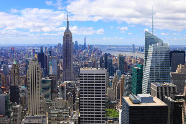 View of Midtown Manhattan on a sunny day