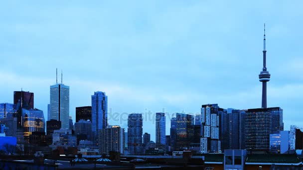 4 к Ultrahd Timelapse Торонто skyline від Китайського кварталу — стокове відео
