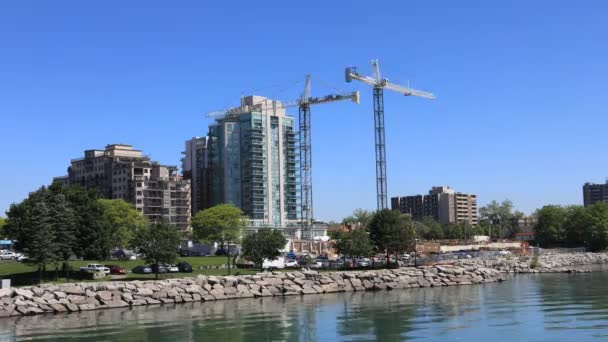 4K UltraHD Timelapse de construcción de condominios de gran altura — Vídeos de Stock