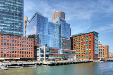 Boston liman manzarası görünümü güzel bir gün '