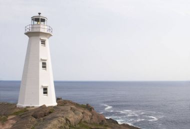The lighthouse at Cape Spear in Newfoundland clipart