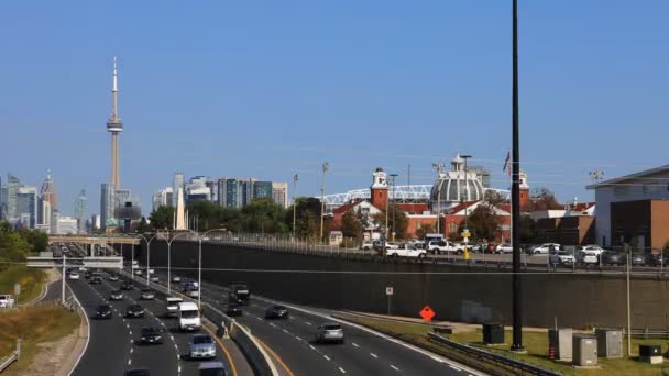 Timelapse par l'autoroute Gardiner à Toronto, Canada 4K — Video