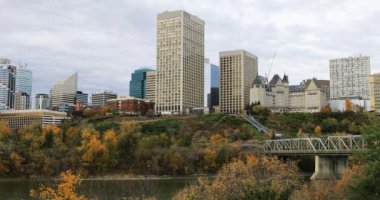 Edmonton Cityscape sonbaharda 4k