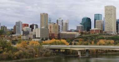 Edmonton downtown sonbaharda 4k