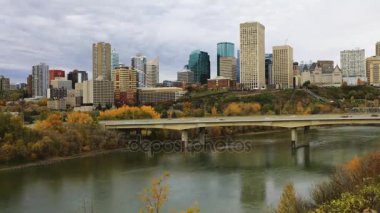 Sonbaharda 4k Edmonton City Center Timelapse