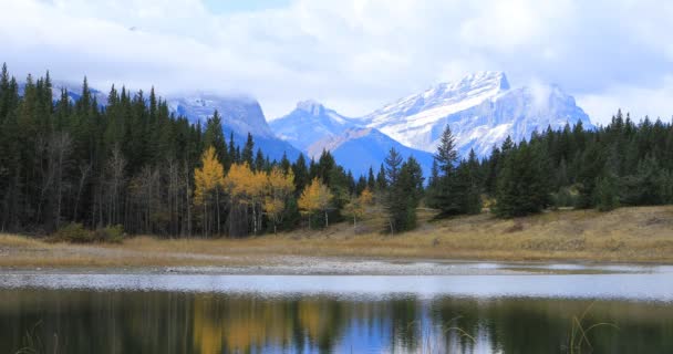 Vista desde el Parque Provincial Bowman Valley, Canadá 4K — Vídeos de Stock