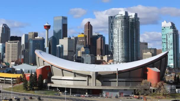 Timelapse of the Calgary skyline 4K — Stock Video