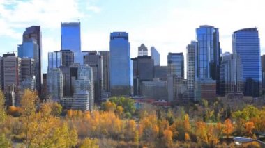Calgary, Kanada manzarası 4k Timelapse