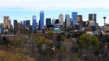 Timelapse Calgary, Alberta manzarası 4k