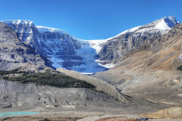 Dome-glaciären i Jasper National Park, Kanada — Stockfoto