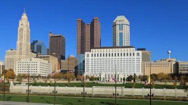 Columbus, Ohio timelapse Skyline 4k