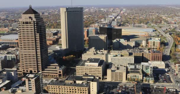 Aerial View Columbus Ohio — Stock Video